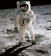 Buzz Aldrin on the Moon